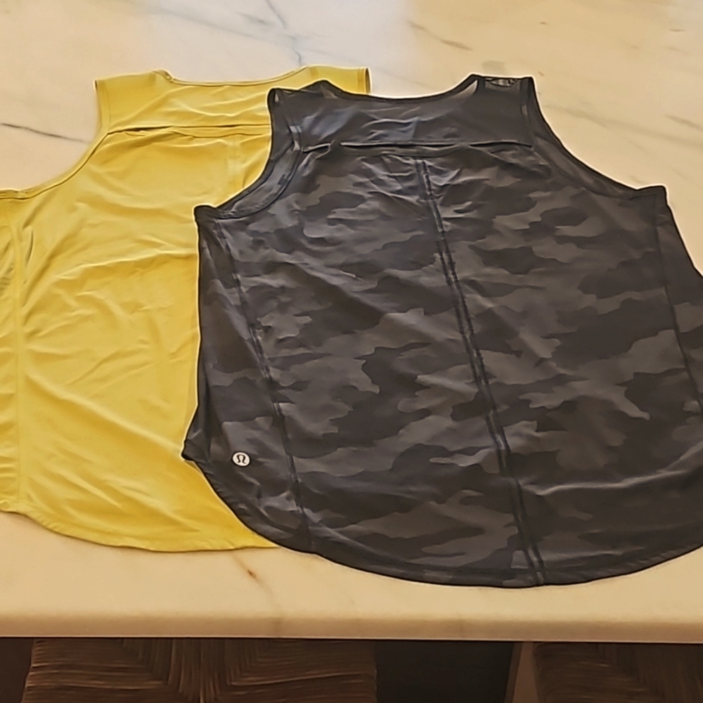 LULULEMON WOMENS ATHLETICA SCULPT TANK TOPS LOT OF 2